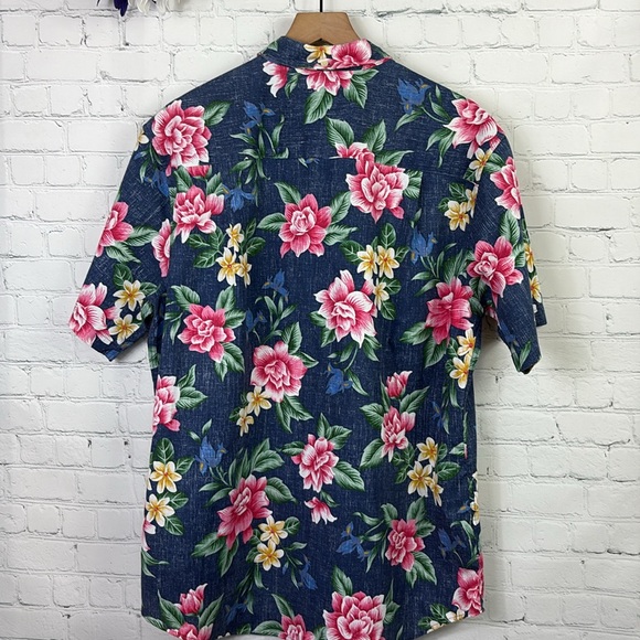 REYN SPOONER Hou Pua Nui Tailored Fit Button Up Short Sleeve Floral Shirt sz XL - Picture 3 of 6